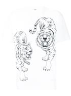 Kenzo Logo Tiger Print T-shirt - White