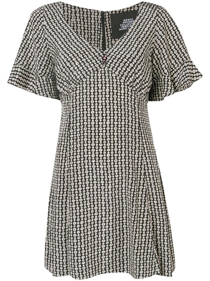 Marc Jacobs Mini Short Sleeve Dress - Black