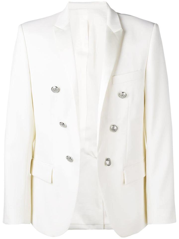 Balmain Decorative Buttons Blazer - White