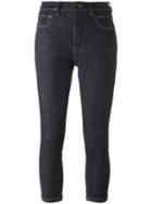 Rick Owens Drkshdw Skinny Cropped Jeans, Women's, Size: 25, Blue, Cotton/spandex/elastane/polybutylene Terephthalate (pbt)