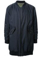 Fad Three Bomber Coat, Men's, Size: Medium, Blue, Nylon/polyester/cupro