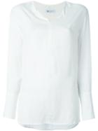 Dondup 'avigail' Shirt, Women's, Size: 38, White, Silk/viscose