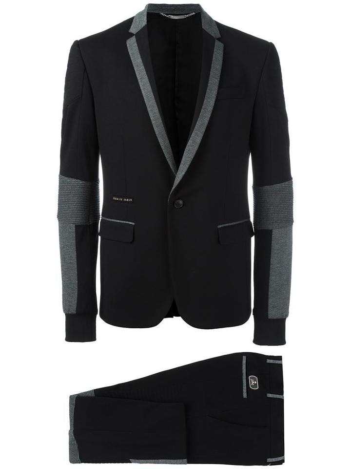 Philipp Plein 'melton' Blazer, Men's, Size: 48, Black, Viscose/polyamide/spandex/elastane