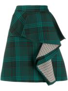See By Chloé Tartan Draped Skirt - Green