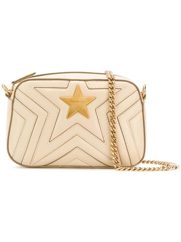 Stella Mccartney Star Patch Shoulder Bag - Neutrals