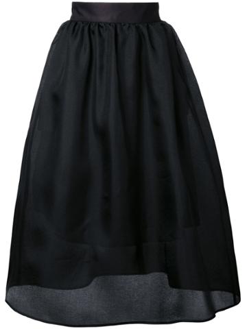 Le Ciel Bleu Midi Full Skirt - Black