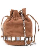 Tomasini - Bucket Shoulder Bag - Women - Leather/suede/metal - One Size, Nude/neutrals, Leather/suede/metal