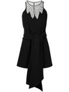 Saint Laurent Asymmetric Draped Dress - Black
