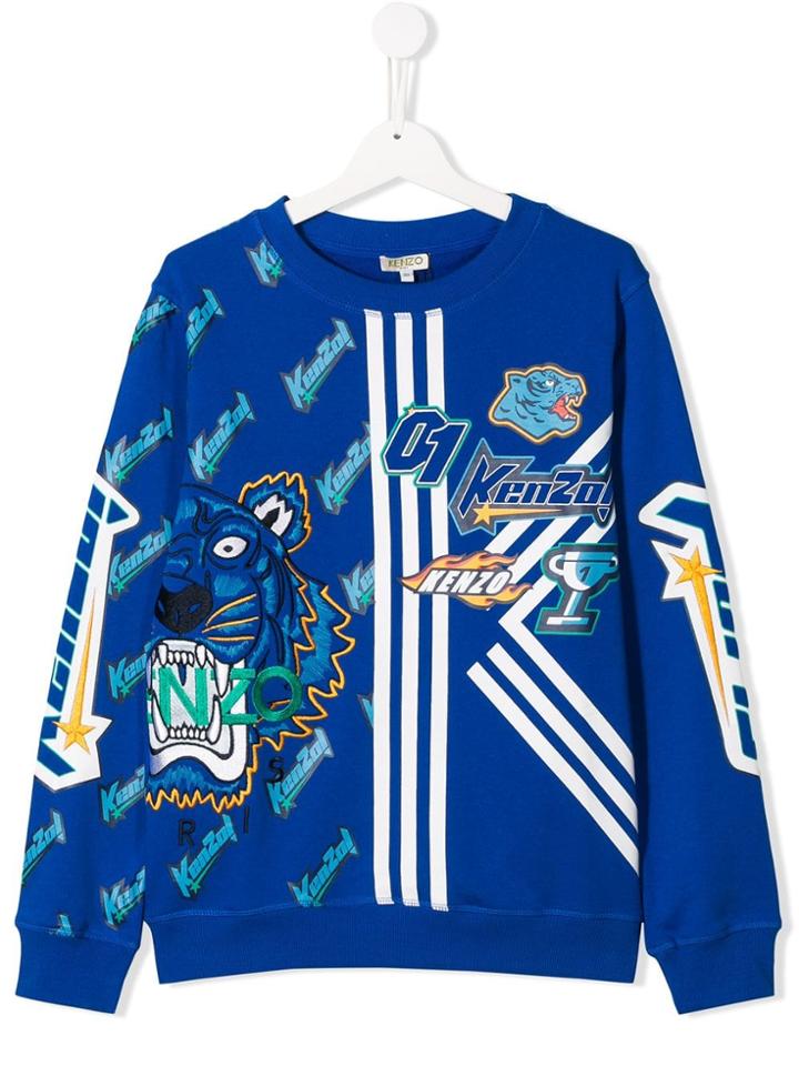 Kenzo Kids Tiger Logo Sweatshirt - Blue