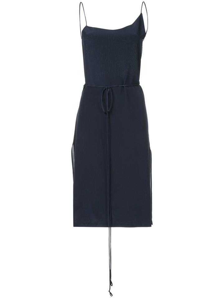 Kacey Devlin Asymmetrical Wrap Dress - Blue