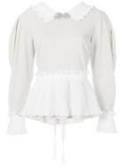 Parlor Pleated-hem Fitted Shirt - Metallic