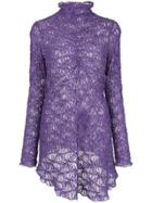 Sies Marjan Embroidered Ruched Top - Purple