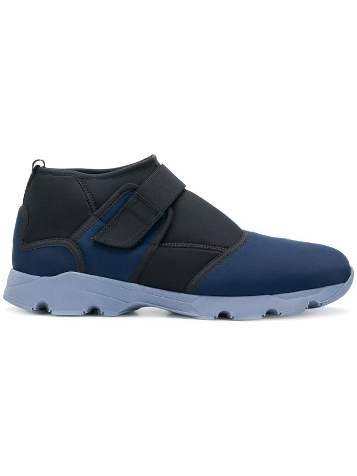 Marni Two Tone Touch Strap Sneakers - Blue