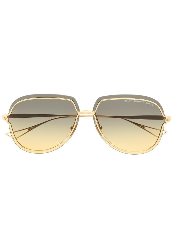 Dita Eyewear Nightbird Three Sunglasses - Gold