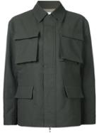 Astraet Cargo Jacket, Green, Linen/flax