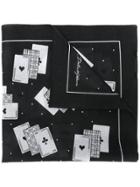 Dolce & Gabbana Deck Of Cards Scarf - Black