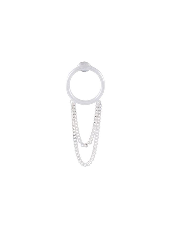 Maison Margiela Chain Detail Earrings, Women's, Metallic