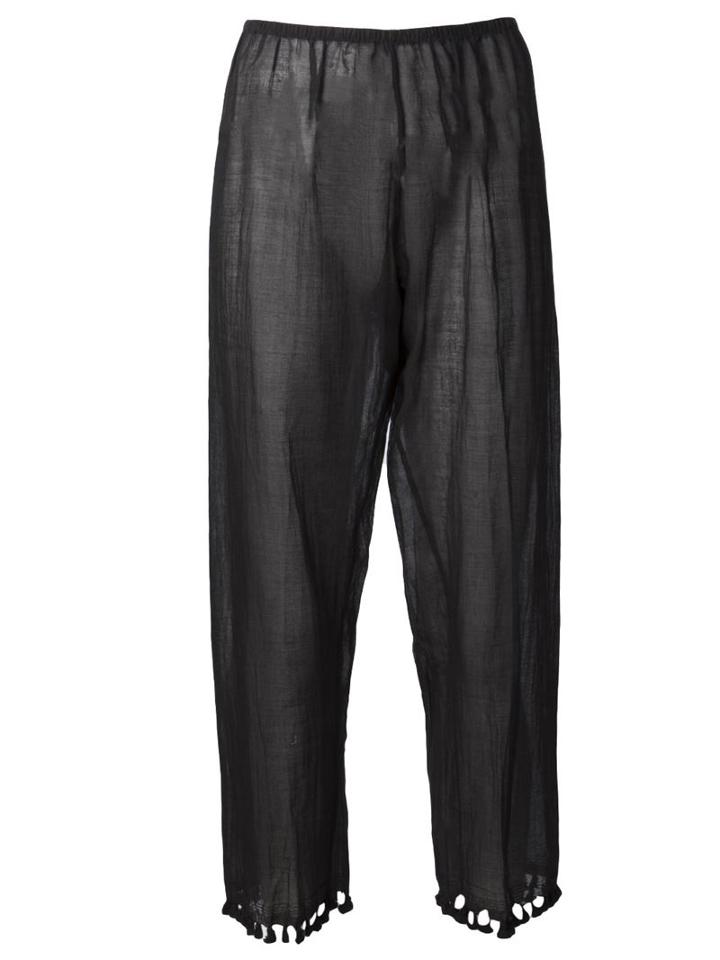 Dosa Tassel Trousers, Women's, Size: 2, Black, Cotton