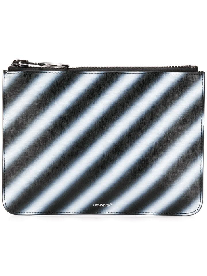 Off-white Diagonal Spray Pouch - Black
