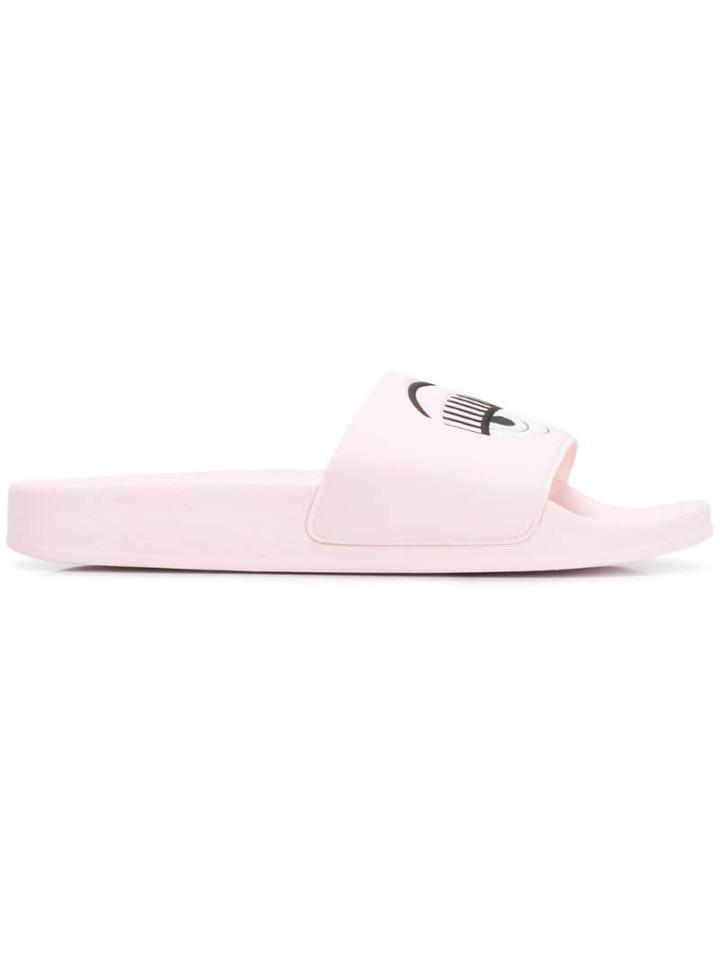 Chiara Ferragni Flirting Slide Sandals - Pink
