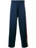 Facetasm - Stripe Track Pants - Men - Cotton/rayon - 4, Blue, Cotton/rayon