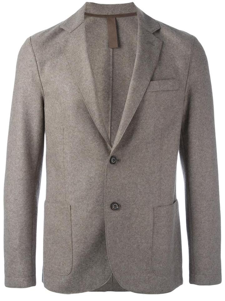 Eleventy One Button Blazer, Men's, Size: 46, Nude/neutrals, Polyamide/acetate/wool/pbt Elite