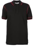Givenchy Seam Detail Polo Shirt, Men's, Size: L, Black, Cotton