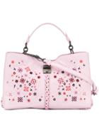 Bottega Veneta Intrecciato Botanic Embroidered Handbag - Pink & Purple