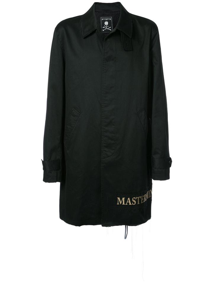 Mastermind Japan Boxy Skull Print Coat - Black