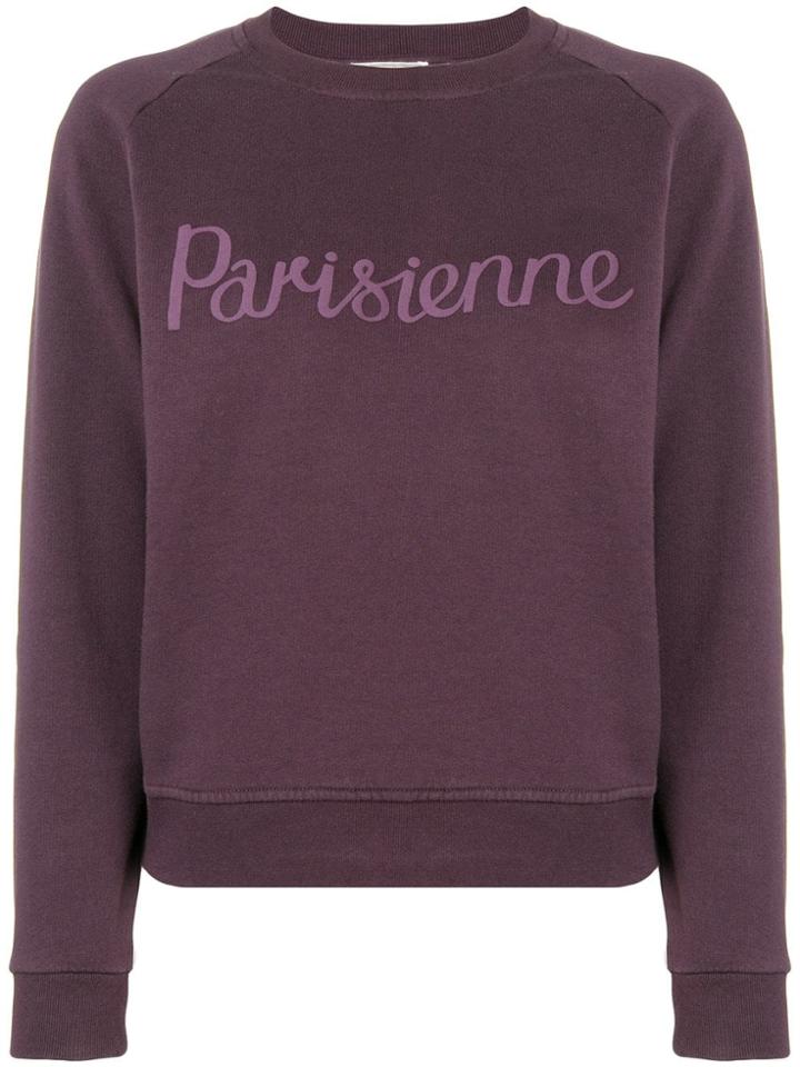 Maison Kitsuné Parisienne Sweatshirt - Purple