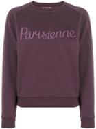 Maison Kitsuné Parisienne Sweatshirt - Purple