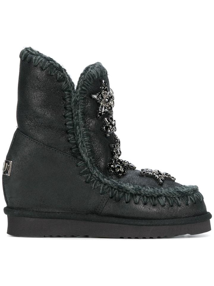 Mou Eskimmer W Scort Cryst Star Cbkg - Black