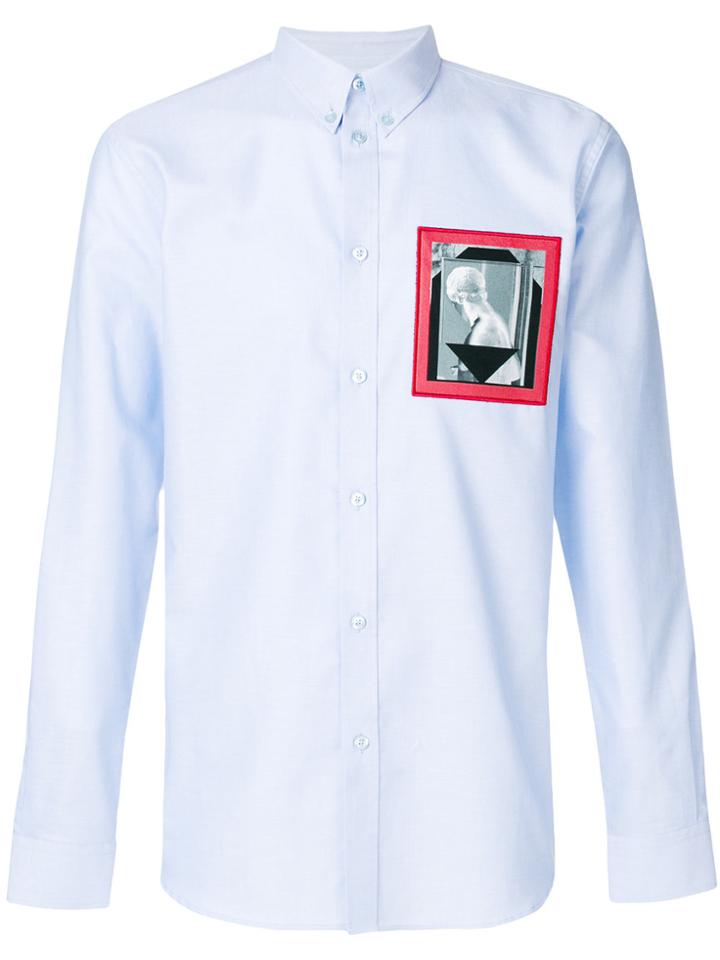 Givenchy Chest Patch Shirt - Blue