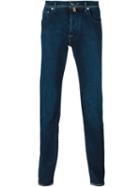 Jacob Cohen Slim Fit Jeans, Men's, Size: 37, Blue, Cotton/polyurethane