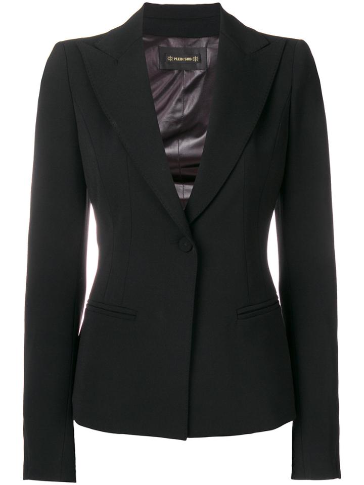 Plein Sud Classic Single-breasted Blazer - Black