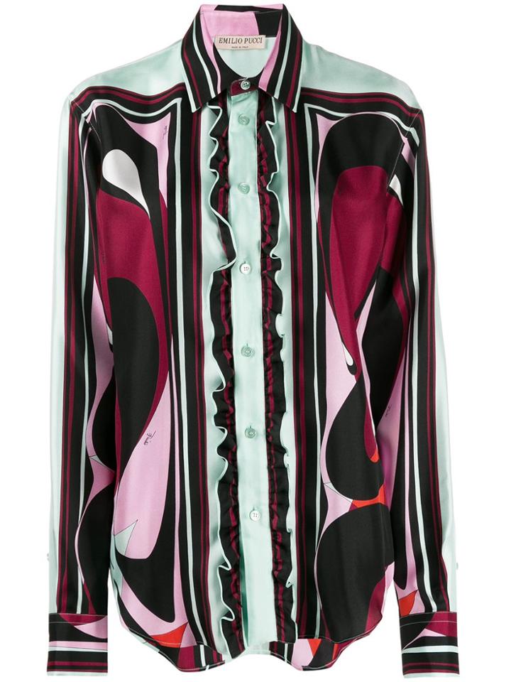 Emilio Pucci Geometric Print Shirt - Pink