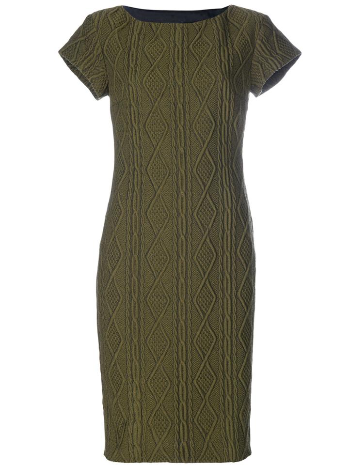Boutique Moschino Textured Cable Dress - Green