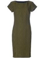 Boutique Moschino Textured Cable Dress - Green