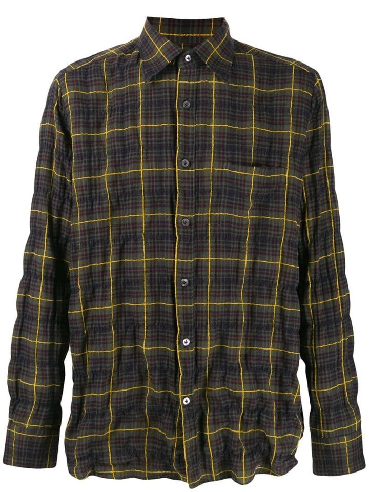 The Gigi Check Long-sleeve Shirt - Green