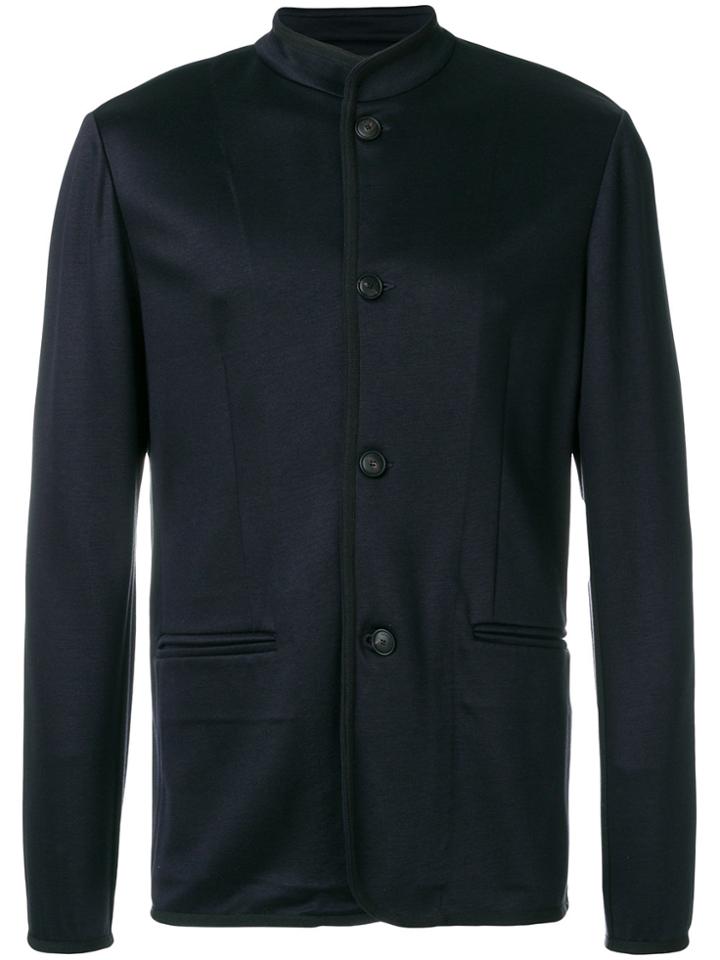 Emporio Armani Single Breasted Jacket - Blue