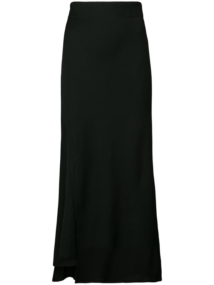 Zero + Maria Cornejo Side Slit Long Skirt - Black