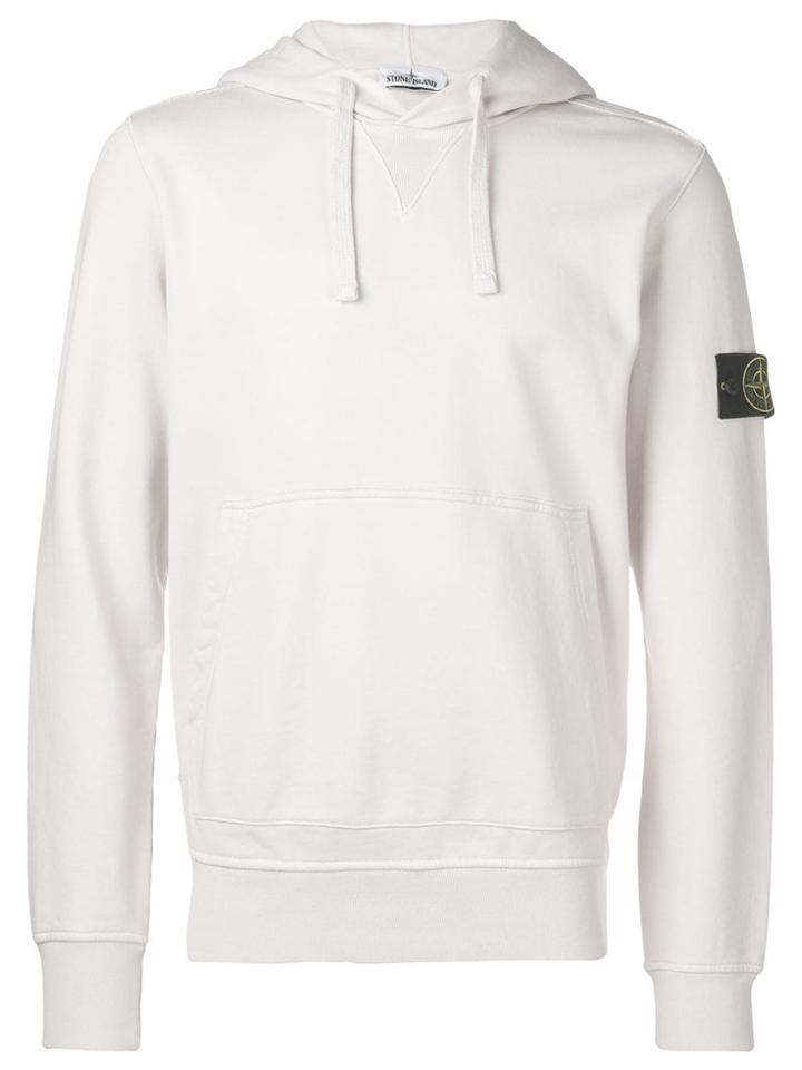 Stone Island Logo Patch Hoodie - Neutrals