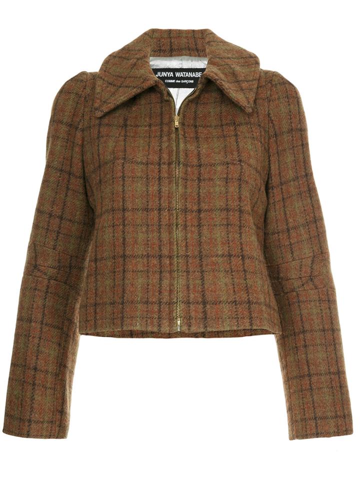 Junya Watanabe Comme Des Garçons Vintage Tweed Effect Cropped Jacket -