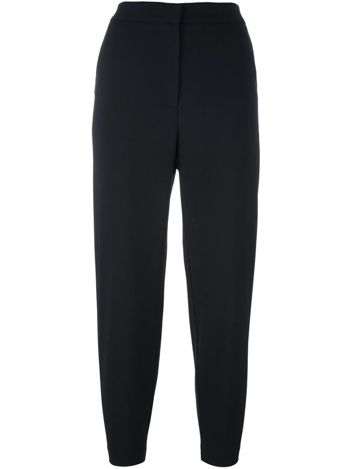 Barena Cropped Straight Leg Trousers, Women's, Size: 44, Black, Cotton/spandex/elastane/virgin Wool