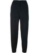Barena Cropped Straight Leg Trousers, Women's, Size: 44, Black, Cotton/spandex/elastane/virgin Wool