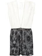 Fleur Du Mal Lace Mini Dolman Dress, Women's, Size: Xs, White, Cotton/polyimide