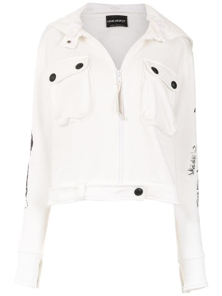 Andrea Bogosian Printed Hoodie - White