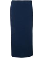 D.exterior Fitted Midi Skirt - Blue