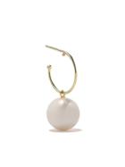 Wouters & Hendrix Gold 18kt Yellow Gold Hoop Pearl Earring