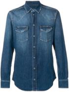 Dolce & Gabbana Western Style Denim Shirt - Blue